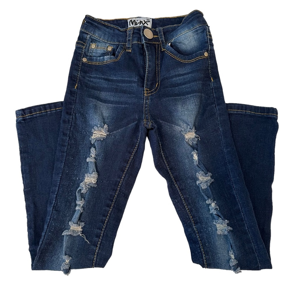 Minx Distressed Skinny jeans, size 5/6.